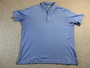 Lands' End Polo Men's Large 42-44 Blue Traditional Fit Golf Shirt Performance - Picture 1 of 10