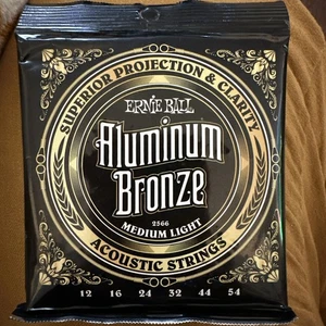 Ernie Ball 2566 Aluminum Bronze Medium Light Acoustic Guitar Strings 12-54 - Picture 1 of 2