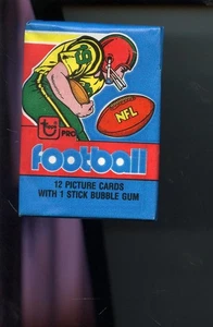 Juego de tarjetas de fútbol americano Topps 1980 paquete de cera en 1979 envoltura Phil Simms Walter Payton - Imagen 1 de 1