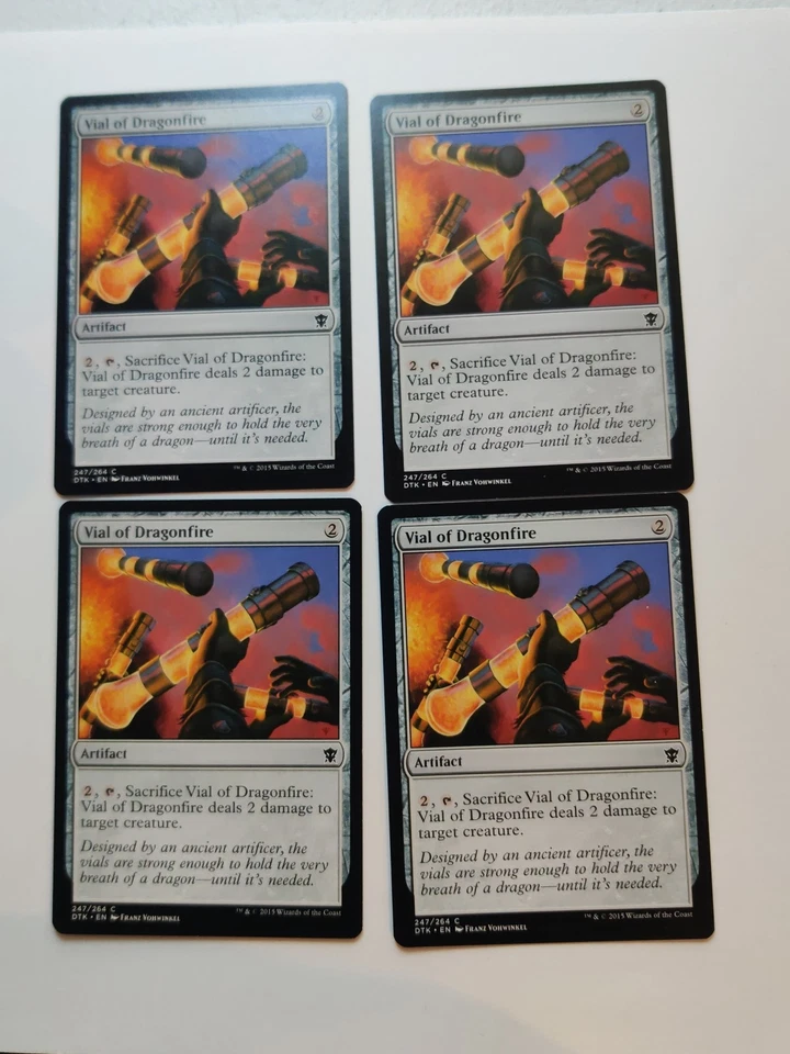 Vial of Dragonfire x 4 Dragons of Tarkir Regular Playset MTG - Image 1 of 1