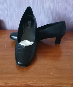 Hotter Damenschuhe schwarz Leder Größe 7 UK (S6) - Bild 1 von 9