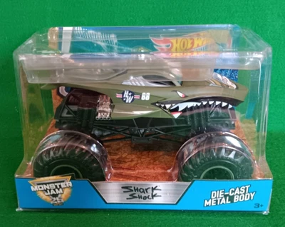 2017 Hot Wheels 1/24th Shark Shock Monster Jam 25 Truck, HTF, NIP!!!! - Image 1 of 3