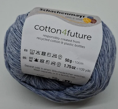 (110 €/kg): 50 g Schachenmayr COTTON4FUTURE, Bändchengarn, Fb. 052 #7752 - Bild 1 von 2