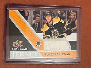 David Pastrnak UD Game Jersey #GJ-DP 2020-21 Upper Deck Series 1 - Picture 1 of 2