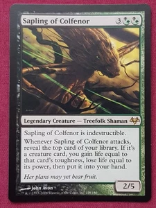 Magic The Gathering EVENTIDE SAPLING OF COLFENOR black/green card MTG - Picture 1 of 2