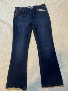 KanCan Blue Bootcut Damen Jeans Gr. 14 Stretch Dark Wash Denim NEU - Bild 1 von 14