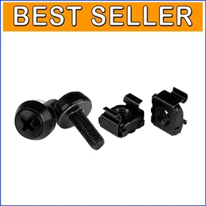 Compact M5 Cage Nuts and Screws Kit - 50 Count with Installation Tool for Racks - Picture 1 of 3