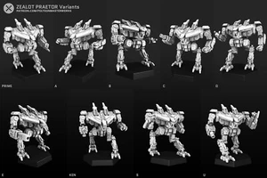 C-PRT-O Preta Alternate Mech für Battletech Miniatures (PMW) 9 Vers! - Bild 1 von 14
