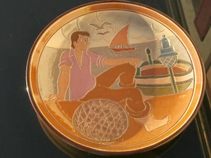 Wandteller Vila Clara Ceramistes Meer Nr.1 ca.34 cm 50 bis 70ern, Spanien - Bild 1 von 13