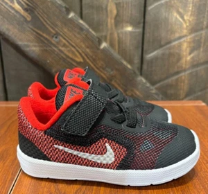 Nike Revolution 3 infant Sneaker Black/Red size 5c # 143 n - Picture 1 of 6