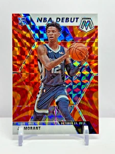 2019 Panini Mosaic Rookie NBA Debut Orange Reactive Ja Morant Memphis No. 274 - Picture 1 of 2