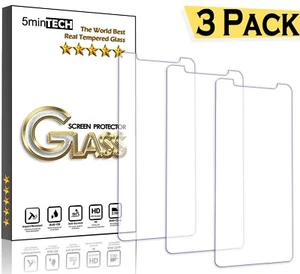 [3 Pack] for iPhone X - Tempered Glass Screen Protector (A+ Quality)  - Picture 1 of 1