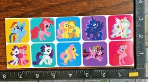 MY LITTLE PONY DE HASBRO, UNA HOJA HERMOSAS PEGATINAS #RAREZA - Imagen 1 de 2