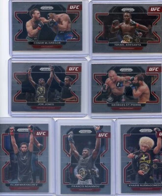 2022 PANINI PRIZM UFC BASE/ROOKIE INSERT PICK YOUR CARD BUILD A SET - Image 1 of 2