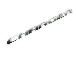 15-23 Dodge CHARGER Nameplate Emblem Satin Silver NEW Genuine Mopar #68216156AB - Picture 1 of 3