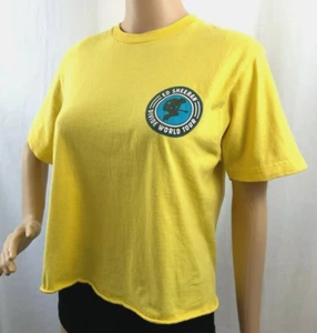 Gelbes Damen T-Shirt, Ed Sheeran Divide World Tour, Trim-Rollsaum, Größe M - Bild 1 von 11