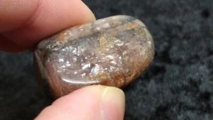 CHIASTOLITE ANDALOUSITE - pierre roulee naturelle - mineraux lithotherapie reiki - Picture 1 of 5