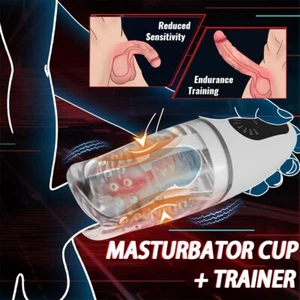 Sex Machine Blowjob Automatic Sucking Male Masturbaters Cup Stroker Men Toys - Picture 1 of 9