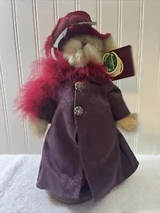 COLECCIÓN BEARINGTON Bear Queen Fedora" Peluche con soporte Sombrero Rojo - Tiene Etiquetas - Imagen 1 de 5