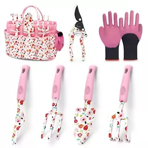 Garden Tool Set, 7 Pcs Gardening Tools for Women, Heavy Duty Floral Garden Tool - Picture 1 of 9