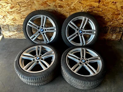 BMW F30 F32 F36 18" INCH M-SPORT ALLOY RIM WHEEL RIMS WHEELS SET W/ TIRES 100K - Image 1 of 4