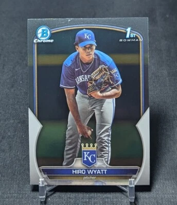 Hiro Wyatt 1st Prospect Rookie 2023 Bowman Draft Chrome Card #BDC-80 Royals - Image 1 of 2
