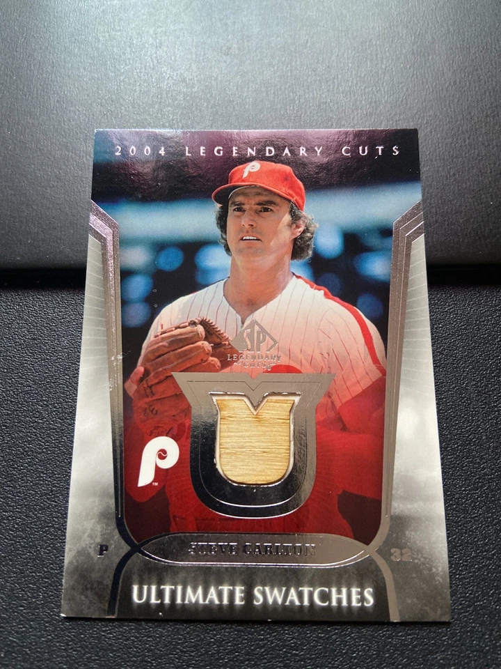 2004 SP Legendary Cuts Ultimate Swatches #SC Steve Carlton Bat some white bat - Image 1 of 1