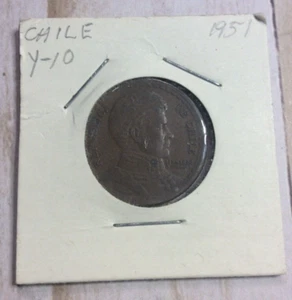 Moneta da 1 peso Cile 1951 - Foto 1 di 2