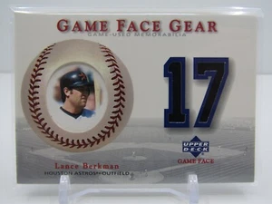 LANCE BERKMAN 2003 UPPER DECK GAME FACE GAME USED JERSEY! HOUSTON ASTROS! - Picture 1 of 2