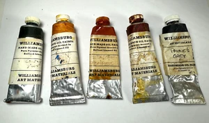 VTG ORIGINAL LOT X 5 WILLIAMSBURG BROOKLYN NY OIL PAINT PIGMENT HANDMADE PLANSKY - Picture 1 of 5