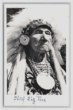 C.1950S RPPC  SENECA CHIEF JOHN BIG TREE, POSSIBLY AUTOGRAPHED Onondaga Res.