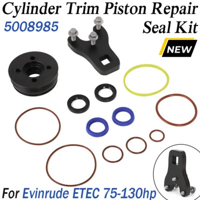 Cylinder Trim Piston Repair Seal Kit 5008985 For Evinrude E-TEC 75-130hp 2005-19 - Image 1 of 4
