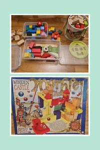 House Of Marbles Wooden Castle blocks large set - Picture 1 of 17
