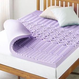 Vollmatratzenauflage - 3 Zoll 5-Zonen Memory Foam Bettauflage mit Lavendel-Aufguss - Bild 1 von 9