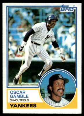 1983 Topps #19 Oscar Gamble - Image 1 of 2