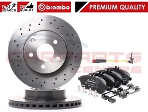 FOR MERCEDES C CLASS W204 S204 C204 BREMBO FRONT BRAKE DISCS PADS SENSOR 295mm - Picture 1 of 1