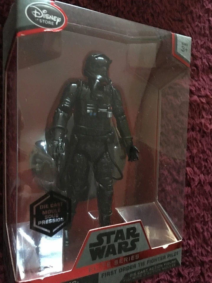 Star Wars  elite series first order tie-fighter  pilot 6 inch die-cast  figure - Image 1 of 1