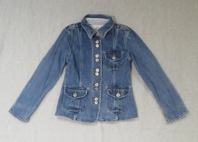 Jaqueta jeans feminina Tommy Hilfiger tamanho P/P - Imagem 1 de 4