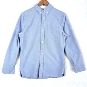 Mini Boden Cotton Oxford Button Down Shirt Kids Boys Size 11 12 Years Blue - Picture 1 of 7