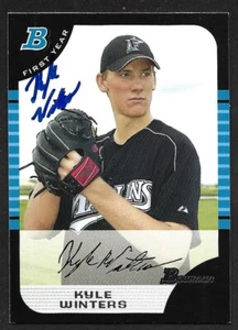 2005 BOWMAN BDP 40 Kyle Winters FLORIDA MARLINS SIGNED AUTOGRAPH AUTO COA - Picture 1 of 1