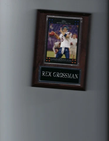 REX GROSSMAN PLAQUE CHICAGO BEARS FOOTBALL NFL C2 Cover