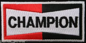 Champion Ferro Ricamato su Toppa, Candela, Automotive, Moto, Scooter - Foto 1 di 1
