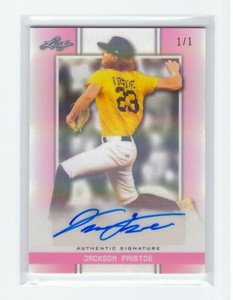 Mississippi State JACKSON FRISTOE 1/1 2019 Leaf Perfect Game AUTO Rookie Paducah