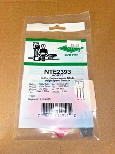 Nuevo Interruptor de Alta Velocidad Modo Mejora NTE2393 N-CH Antiguo Stock Sellado de Fábrica - Imagen 1 de 2