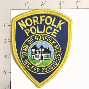 Town of Norfolk Massachusetts Patch Police Department Uniform Cosplay NOS - Picture 1 of 1