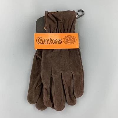 GATES Size S Dark Brown Deer Skin Suede Gloves - Image 1 of 4