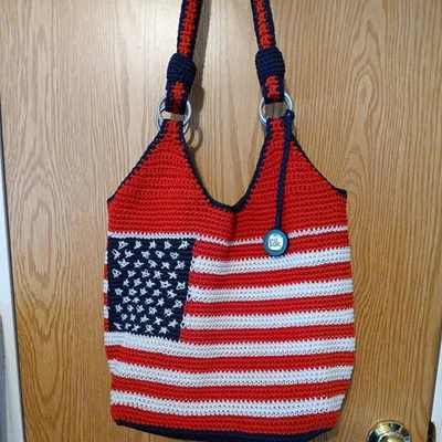 Bolso Hobo The Sak Bandera Americana Grande Para Mujer Cartera Bolso de Hombro Crochet BONITO Foto 1 de 4