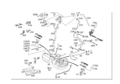 Módulo de suministro de combustible original Mercedes-Benz 211-470-64-94 Foto 1 de 2