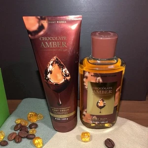 Bath & Body Works Chocolate Amber Duschcreme ultimative Feuchtigkeitszufuhr 2er-Set - Bild 1 von 12