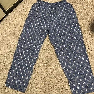 Vintage Reyn Spooner Pull On Pants Women L Blue Sailor Pockets - Picture 1 of 9